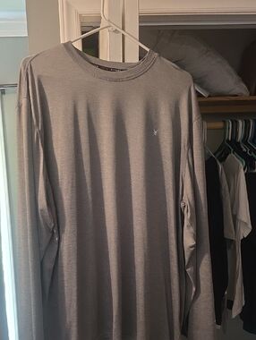 Spyder Men's Long Sleeve Crewneck Shirt - Light Gray